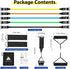 Resistance Bands Set (12pcs) with Handles, Door Anchor, Ankle Straps, and Carry Bag, Exercise Bands for Home Workouts