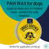 Paw Wax - 2 Oz Tin of Dog Paw Balm for Dry Paws - Moisturizer for Dogs and Cats - Snout Soother
