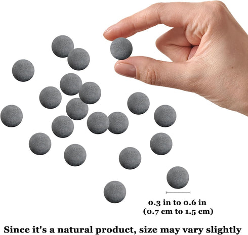 SunGrow Calcium-rich Balls for Betta, 0.5” Water Conditioner with Beneficial Elements, 20 Balls per Pack