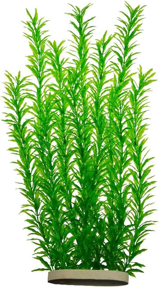 Tall Green Leaves Aquarium Décor, Extra Large 20 Inches Plastic Plants Ch0701