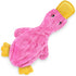 Best Pet Supplies Crinkle Dog Toy, Cute No Stuffing Duck with Soft Squeaker, Fun for Indoor Puppies, Light Pink