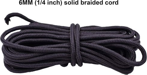 Kayak Canoes Anchor Trolley Kit System with Pulleys, Pad Eye Cleats, Ring, 30 Feet of Rope