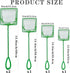 5 Pack Aquarium Fish Net, Multi-Size Fine Quick Fish Catch Nets Nylon Fishing Mesh Nets with Long Plastic Handle for Fish Tank - Green (3in, 4in, 5in, 6in, 6in) by QXBXYHM