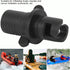 Qiilu Inflatable Pump Adaptor, Black Plastic Kayak Air Valve Connector for Surfboard Inflation