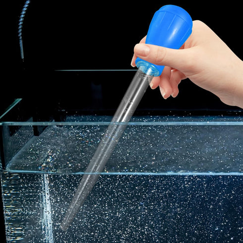 Fish Tank Water Changer, 16 inch Aquarium Clean Dropper, Waste Remover and Coral Feeder