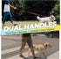VIVAGLORY Twingrip Dog Leash, Double Handle Leash for Training & Walking with Traffic Handle & 2 Loop, Reflective Heavy