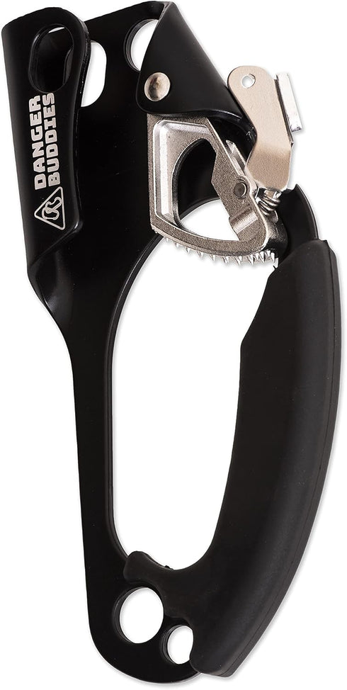 Rope Ascender Fall Protection Arrester for Rock and Tree Climbing, UIAA Certified for Hunting, Climbing, Rescue