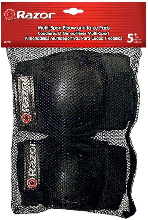 Set Elbow Set Razor Multi-Sport Protective Pad (Child) - Pads and Knee Pads for Kids - Easy to Wear with Hook and Loop
