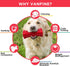 VANFINE Indestructible Squeaky Dog Toy, Tough Rubber Chew Toy for Large Dogs, Durable for Interactive Play