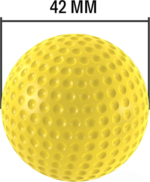 Practice Foam Golf Balls Pack of 9 - Dent Resistant, Limited Flight, Realistic Performance for Indoors and Backyard