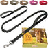 Heavy Duty Bungee Dog Leash, 6 ft - 7.5 ft for Large, Medium Dogs, No Pull, Reflective Tactical Leash with Double Handle