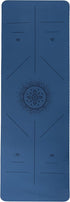 Non-Slip Yoga Mat with Alignment Marks, Lightweight Exercise Mat with Carry Strap for Home Workout or Travel