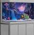 Galaxy Space Planet Aquarium Background: Waterfall Landscape Tapestry with Fantasy Mountain Wave Wall Tapestry for Fish