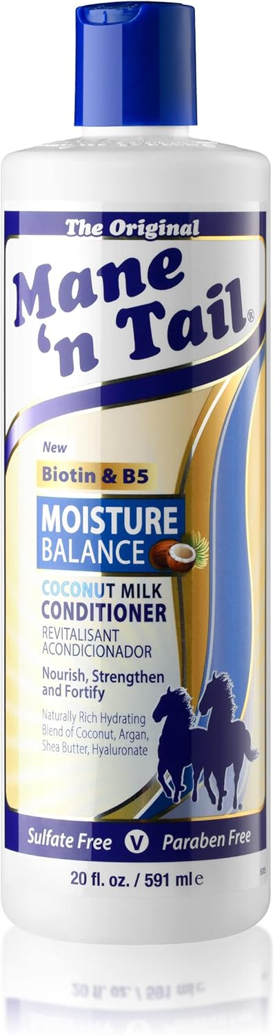 (20 Oz Mane 'n Tail Moisture Balance Shampoo & Conditioner with Coconut Milk & Biotin Each) | Sulfate-Free