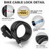 Premium Bike Lock with 2pcs Keys, Professional Bike Cable Lock of 4 Feet, Heavy Duty Bicycle Lock Cable for Strong Anti-Theft, come with 1PCS Mounting Bracket by Hapleby