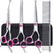 Gimars Dog Grooming Scissors Kit, Professional 4CR with Safety Round Tip, 5 in 1 Heavy Duty Shears