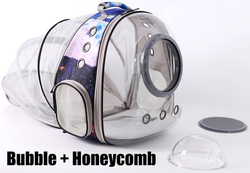 Cat Clear Bubble Backpack Carrier, Space Capsule for Small Dogs, Airline Approved Travel Hiking Cat Book Bag