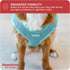 Downtown Pet Supply Light Blue Step in Dog Harness for Small Dogs - Adjustable No Pull Buckle Strap with Padded Mesh