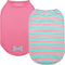 KYEESE Striped Dog Shirts 2-Pack, Soft Cotton Tank Top Clothes for Small Dogs, Lightweight Sleeveless, X-Large,