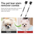 2 Pcs Double-Head Dog Tear Comb, Tear Stain Remover Brush for Dogs & Cats Grooming