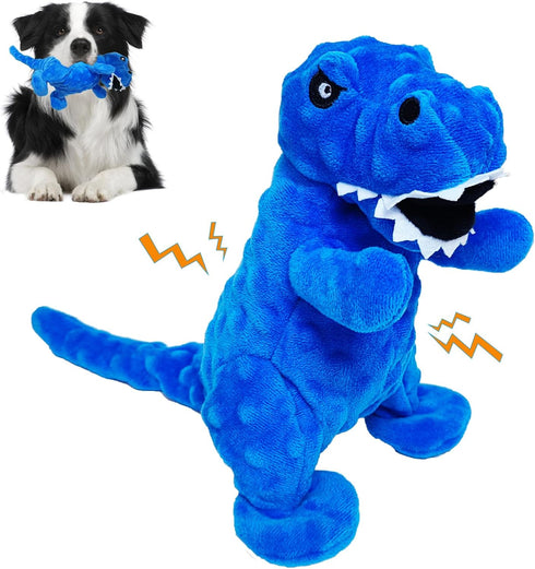 LWBMG Squeaky Dog Toys Stuffed Dog Toys Cute Dinosaur Plush Dog Toy