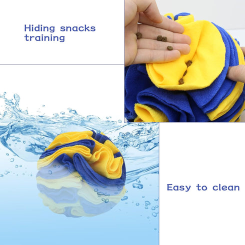 WishLotus Dog Snuffle Ball, Interactive Puzzle Toys for Dogs, Enrichment Game Feeding Mat Slow Feeder Stress Relief Toy