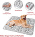 Dog Crate Mat (24" X 18") 2 Pack, Soft Bed Mat with Cute Prints, Anti-Slip Bottom, Personalized Dog Crate Pad, Machine