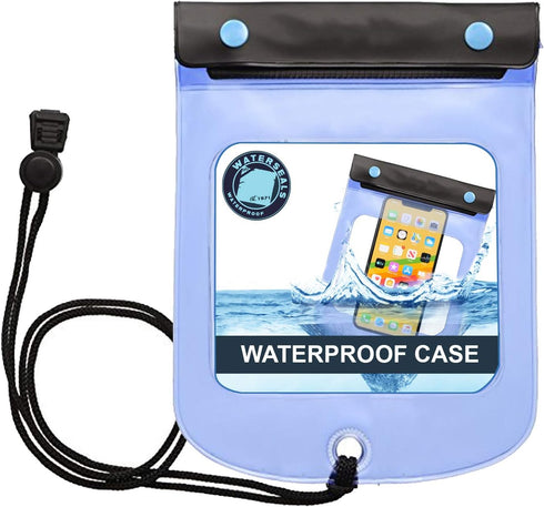 Lewis N. Clark WaterSeals Triple Seal Waterproof Pouch + Dry Bag for Cell Phone or Tablet, Large (7.5X6.5)