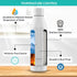 The Clean Hydration Co Canteen 17 - Vacuum Insulated Stainless Steel Water Bottle with Removable Bottom Cap