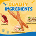 Gazeupon Dog Dental Treats, Chicken Wrapped Peanut Butter Sticks, Healthy Training Snacks for Dogs, Easy to Digest