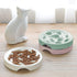 Slow Feeder Bowl for Cats and Small Dogs - Cilkus Fish Pool Design, Dishwasher Safe, Green