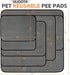 48x48 inch Washable Pee Pads for Dogs, Extra Large Reusable Dog Pee Pad, Waterproof Pet Mat, Dog Playpen Mats for Puppy