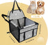 PetsHome Dog Car Seat Upgrade, Foldable Booster Seat with 12 PVC Tubes, Waterproof Travel Seat for Small to Medium Dogs