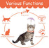 Sumind 6 Pcs Cat Collar Toy with Feather - Interactive Cat Stick Wand Toys with Bell for Indoor Kittens