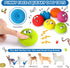 Jenaai 24 Pieces Funny Face Squeaky Dog Toys, Latex Soft Emoticon Balls for Small Medium Dogs
