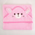 Goclothod Pet Hooded Bath Towel, Cartoon Drying Bath Towel Absorbent Bathrobe Warm Blanket for Pets