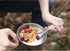 Titanium Spork - Ultra Light 2-in-1 Fork and Spoon Combo Camp Utensil with Carry Bag for Camping, Hiking, Backpacking,
