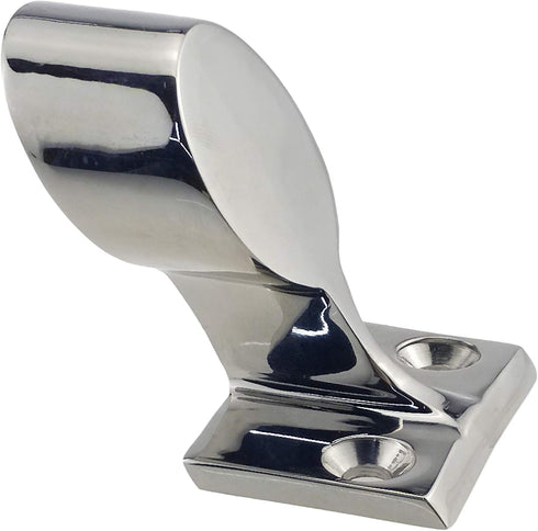 keehui Pair Heavy Duty 316SS 60° Marine Boat Stanchion Hand Rail Fitting LEFT-FRONT for 7/8" Tube