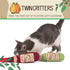 KittiLush 2-Pack Organic Silvervine Catnip Substitute Toys - 100% All-Natural Refillable Wine Bottle Kicker