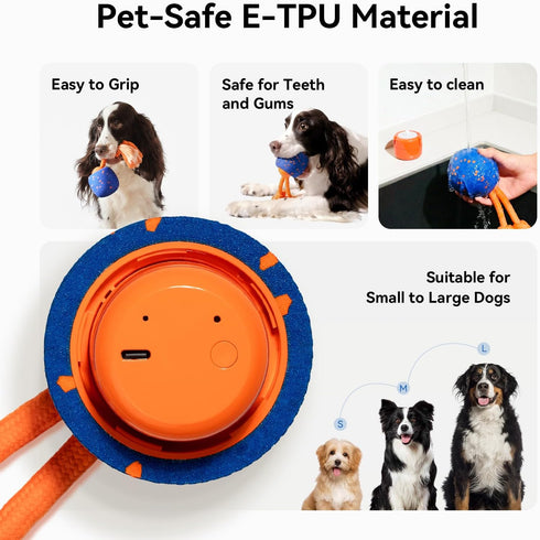 Cheerble Smart Interactive Dog Toy, Wicked Ball Rolly, Automatic Moving, Bouncing, Rotating, E-TPU Material, Active