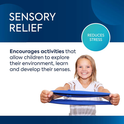 30 46 BouncyBand Stretch Band Focus Tool Resistance Band for Kids Stretches to Over Silent Sensory Tool Awakens