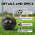 Soccer Ball Size 5 for Unisex Adult Youth, Indoor Outdoor Practice Match, Leather Soccer with Pump