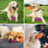 2 Pack Squeaky Dog Toys - Durable Rubber Indestructible Tough Ball for Aggressive Chewers, Large Medium Small