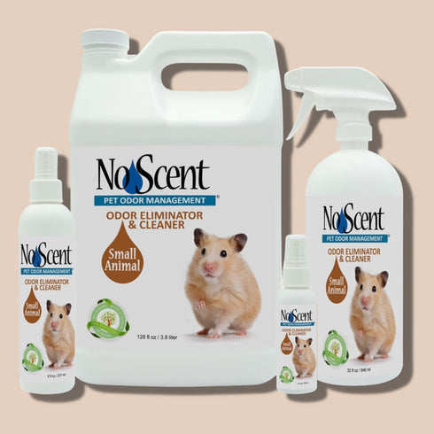 No Scent Small Animal Guinea Pig Cage Cleaner, Hamster & Rabbit Habitat Pet Odor Spray (2 Fl Oz)