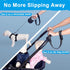 PetBonus 2 Pack Short Dog Leash, Adjustable Soft Padded Handle, Reflective Design & Safety Wrist Strap (Black)