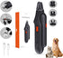 2-in-1 Dog Nail Grinder & Clippers for Large Medium Small Dogs, USB Rechargeable with Safety Guard and LED Lights