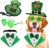 3PCS St. Patrick's Day Pet Costume - Dog Top Hat, Irish Tuxedo, and Accessories for Medium Large Dogs