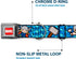 Dog Collar Seatbelt Buckle - Kawaii Thor Poses Hammer Monogram Blues, 15 to 26 Inches, 1.0 Inch Wide