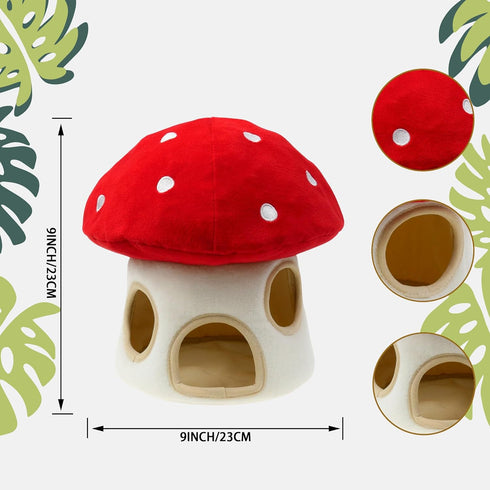 5 Pack Hide and Seek Dog Toys, Mushroom Crinkle Paper Hideaway with Squeaky Hedgehogs Interactive Plush Puzzle Puppy