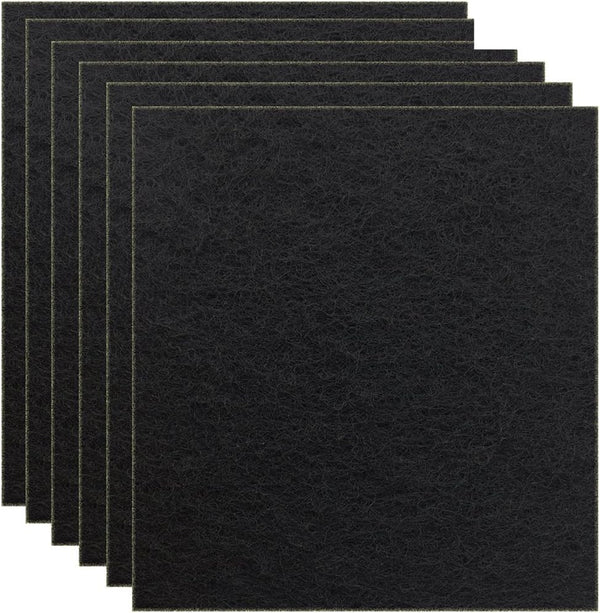 6 Pack Charcoal Cat Litter Box Replacement Filter, Hooded Cat Litter Boxes and Pans
